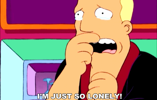 Lonely Zapp Brannigan GIF