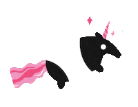Unicorn Tapir Sticker by THE FOG THICKENS