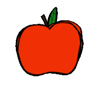 New Year Apple Sticker