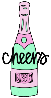 Cocktail Champagne Sticker