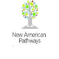 newamericanpathways atlanta georgia thrive refugees Sticker