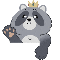 Raccoon Bongo Sticker
