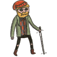 Fashion Glasses Sticker