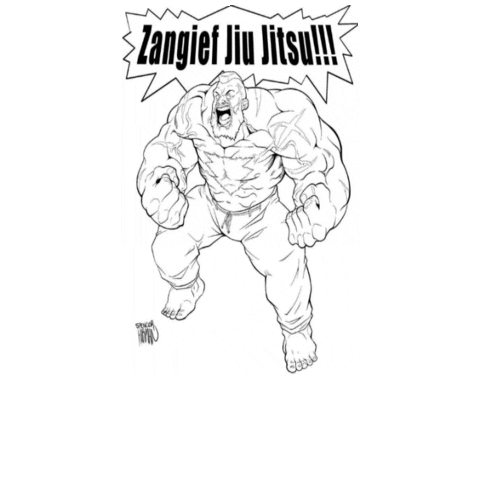ZangiefJiuJitsu mma bjj martial arts jiu jitsu Sticker