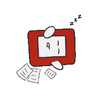 Tired Z-Ro Sticker by ACCA Malaysia