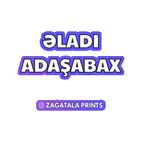 Zaqatala Sticker by Zagatala Prints