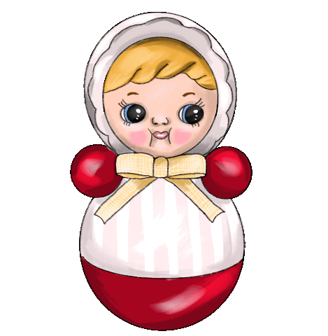 Lucyloveschocolate giphyupload kawaii roll doll Sticker