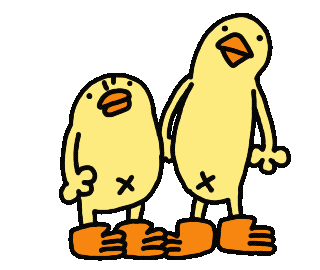 Angry Chicken Sticker by ぴょろりんちょ（ひよこ人間ぴよ）