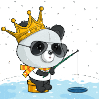 Snow Be Patient Sticker by PandaPals