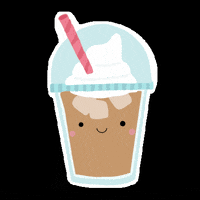 mansinand coffee kawaii drink iced coffee GIF