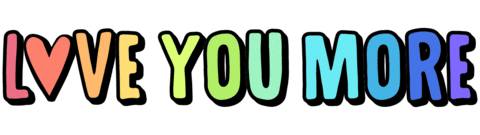 happy love you Sticker by COREY PAIGE DESIGNS