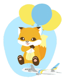 Fox Kitsune Sticker by hotelmetropolitankawasaki