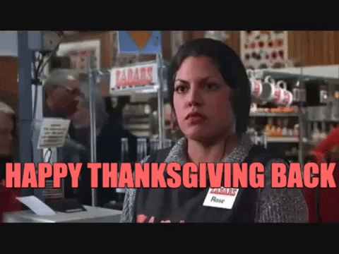 giphygifmaker happy thanksgiving youve got mail happy thanksgiving back GIF