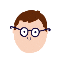 tinygraphy love heart eyes boy Sticker