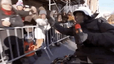 High Five Macys Parade GIF by The 96th Macy’s Thanksgiving Day Parade