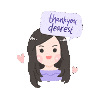 Thanks Love Sticker by Kay Collection