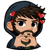 Hand Hearts Alan Sticker by DALOAR Studios