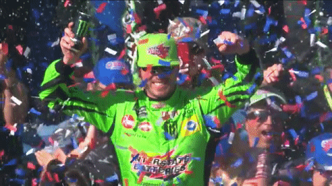 happy los angeles GIF by NASCAR
