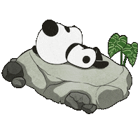 Lazy Day Cute Panda Sticker