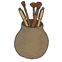 Work In Progress Art Sticker