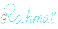 Rahmat Thank You Sticker