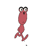 GoodnAbel alien skipping runcycle goodnabel Sticker