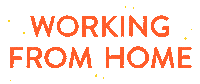 Working From Home Sticker