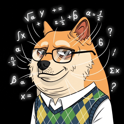 Calculating Shiba Inu GIF by Doge Pound