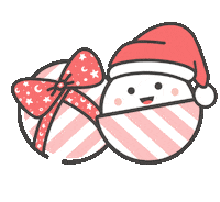 Christmas Santa Sticker by Lychee the Label