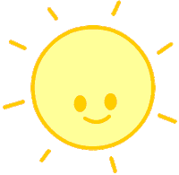 Sun Sticker by Shiny bear