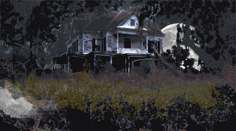 the haunted house GIF