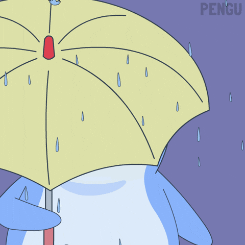 Winter Raining GIF by Pudgy Penguins