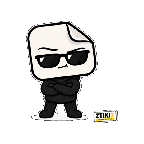 ztikix cool chill sunglasses confident Sticker