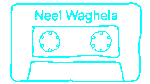 neelwaghela giphyupload music video tape Sticker