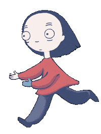 Anna_Dudko running run 2d 2d animation Sticker