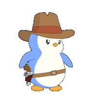 Wild West Penguin Sticker by Pudgy Penguins
