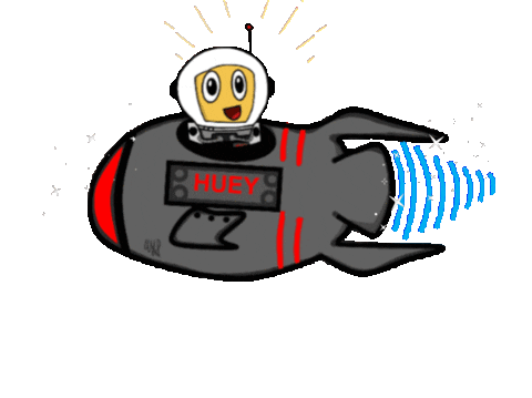 Spaceship Huey Sticker by STEME Youth Career Development Program
