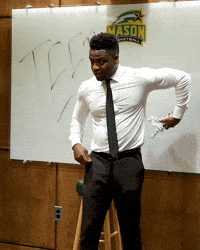 George Mason Teeth GIF by George Mason Basketball