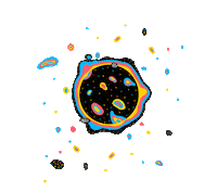 Anomalit space star world planet Sticker