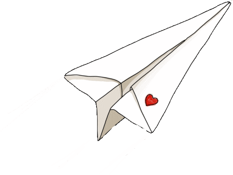 distrattamente giphyupload airplane paper aereo Sticker