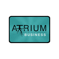 AtriumCreativeSpaces creative membership business card atrium Sticker