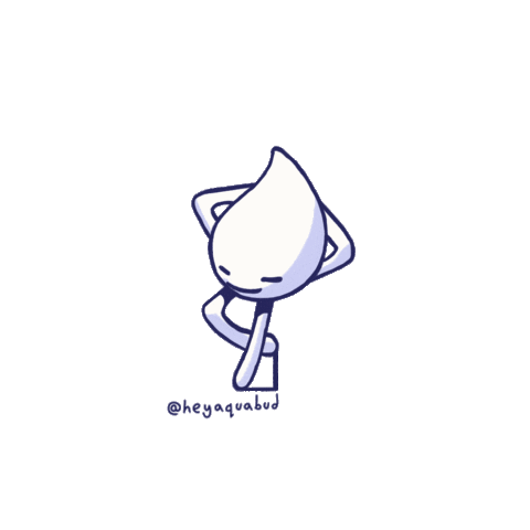 HeyAquabud giphyupload chill relax aquabud Sticker