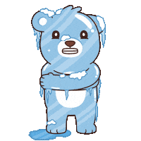 Freezing Ice Bear Sticker by BEARISH