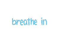 Breathe Out Deep Breath Sticker