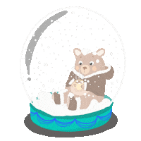 wirdasnmaw snow winter bear cold Sticker