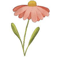 Flower Power Pink Sticker by Anjeli ✦