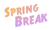 Spring Break Sticker by University Of Lynchburg