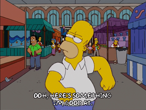 looking homer simpson GIF