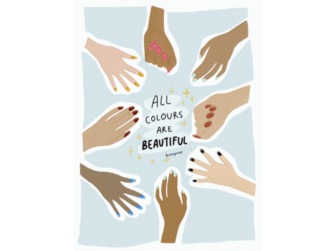 Prajanapsp giphyupload girl hand nail Sticker