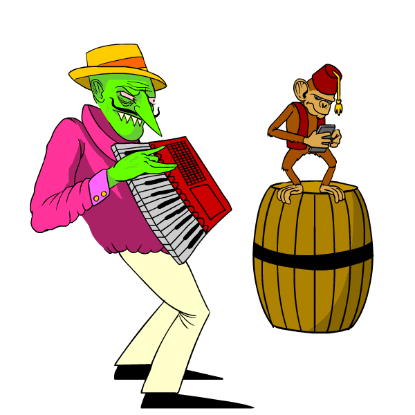 Monkey Dancing Sticker by Zachary Sweet